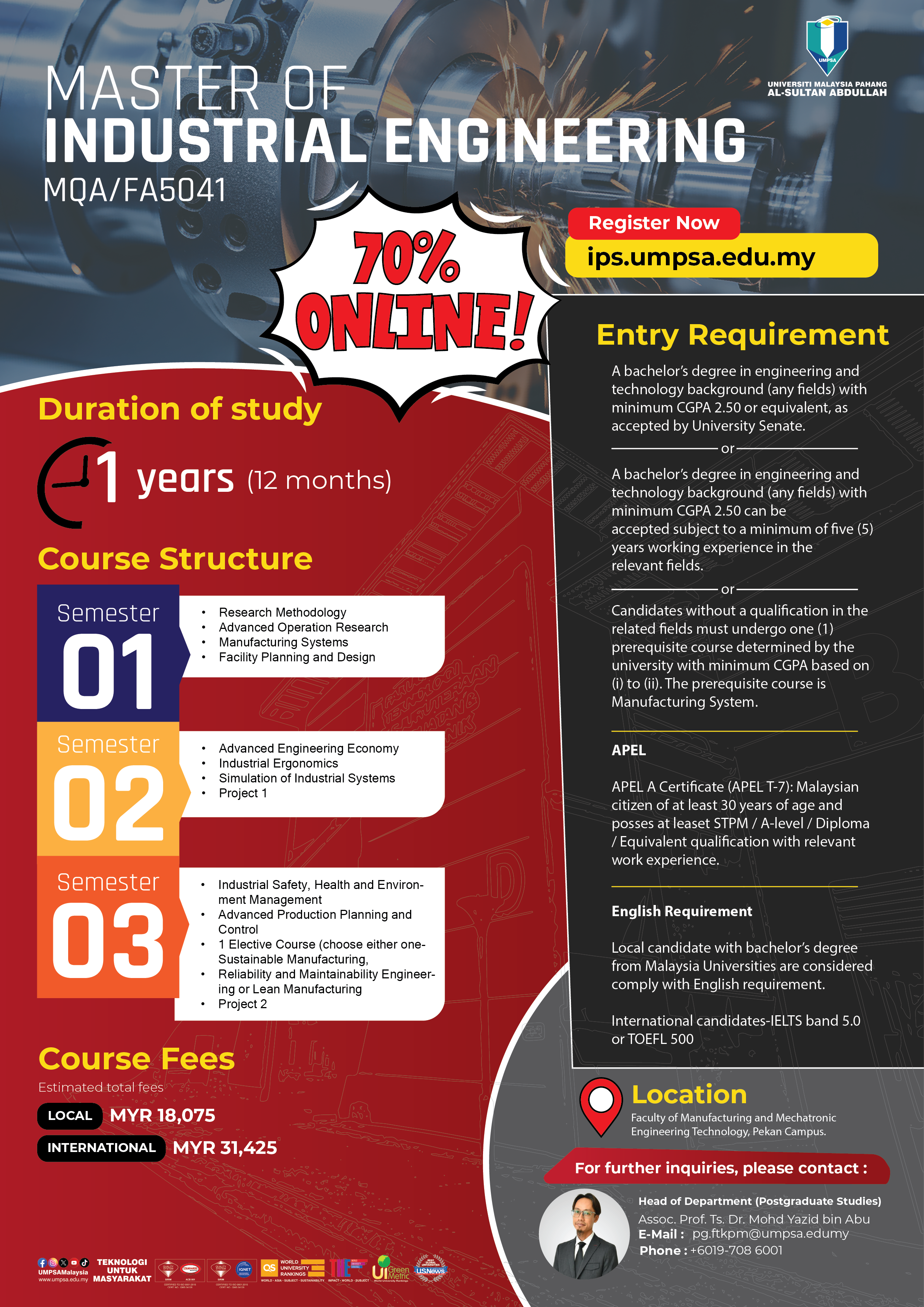 FTKPM - Master of Industrial Engineering (Coursework)